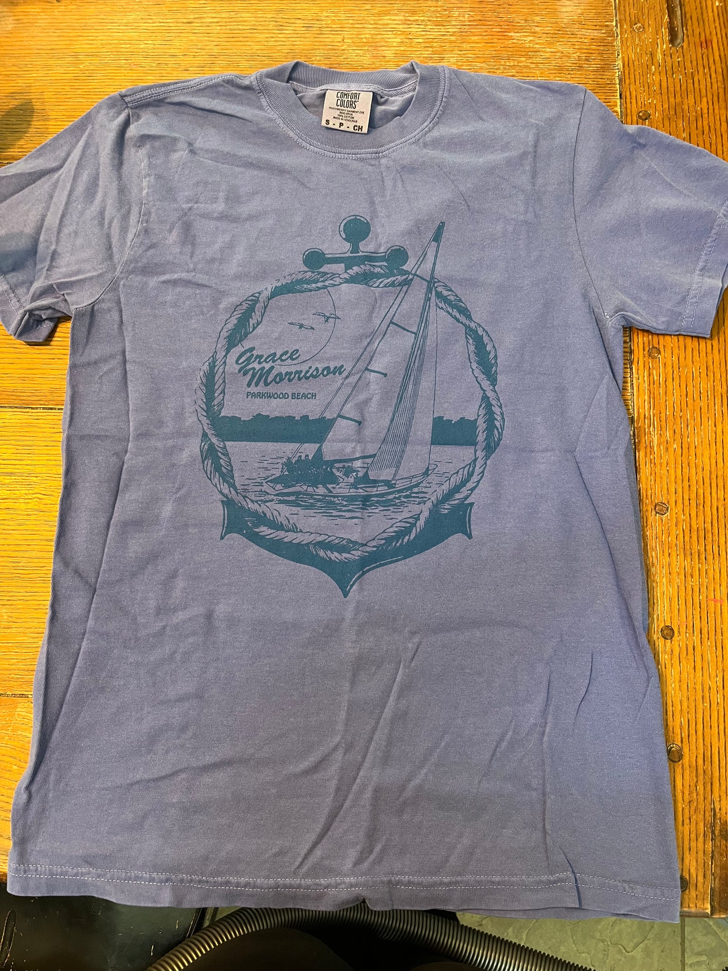 Parkwood Beach Sailboat Unisex Tshirt