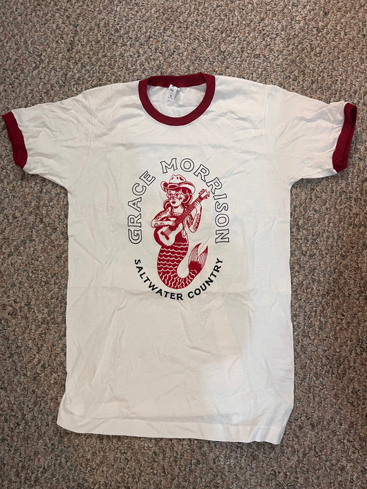 Nerdmaid Mermaid ringer tee